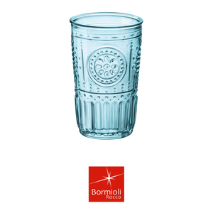 Verre à whisky Cooler Candy Blue 47,5 cl H 8,7 cm Ø 13,8 cm Romantique Bormioli Rocco - Product Image 4