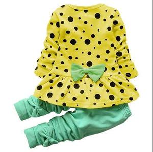 2020 de moda de punto niños largo conjuntos de 2 piezas conjunto de ropa de otoño ropa de bebé niñas conjuntos de ropa - Product Image 4