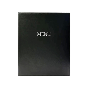Plastic Pagina A4 Formaat Pu Lederen Hardcover Menuhouders Hoge Kwaliteit Map Menu Omslag Voor Restaurant