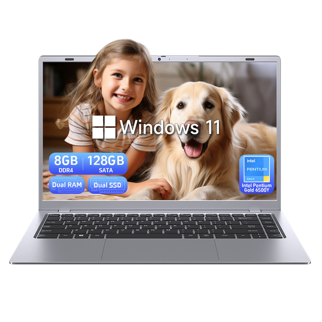 Hot Selling 14'' Inch Intel 6500Y Business Laptop Intel Pentium Gold 6500Y 8GB RAM 128GB SSD Windows 11 Pro Laptops Brand New