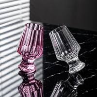 Verre à whisky en cristal K9 taillé à la main, haut de gamme, style occidental, pour dégustation de Baijiu, capacité 70 ml, style européen, luxe léger