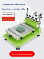 Xincongbang Manual de alta precisión SMT pasta de soldadura serigrafía para placa de circuito PCB 220V 304 Placa de nombre de acero inoxidable 1