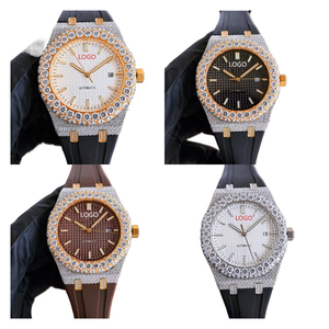 Reloj Deportivo Mecánico ETA Personalizado Unisex con Pedrería, Estilo Hip Hop Hecho a Mano con Correa de Acero Inoxidable VVS Chest Mossany - Product Image 2