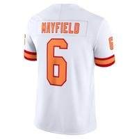 Jahitan Berkualitas Terbaik Dapat Disesuaikan # 6 MAYFIELD # 13 EVANS # 12 BRADY # 2 EGBUKA Jersey Sepak Bola Amerika