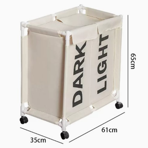 Giỏ Đựng Quần Áo Oxford Oloth Mới Giỏ Đựng Quần Áo Chống Nước Tự Do Túi Đựng Quần Áo Bẩn Có Bánh Xe Và Nắp Đậy - Product Image 3