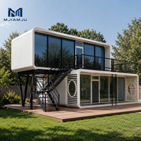 Maison capsule en acier de 40 pieds meublée, villa préfabriquée, maison verte avec design moderne, double isolation pour hôtels