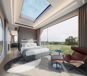 Vente d'usine Bâtiment d'hôtel coupe-vent intelligent Fabrication de villas de luxe avec plage Maison capsule spatiale préfabriquée mobile - Product Image 6