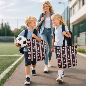 2025 Girls Book Bag Hawaiian Style Pink Puakenikeni Flower Print Large Capacity Shoulder Bags Book <b>Handbag</b> for Class Knapsack - Product Image 6