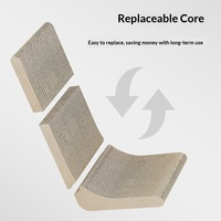 Meilleure vente : Griffoir pour chat extra-large en forme de L, minimaliste, en carton ondulé, durable et peu encombrant