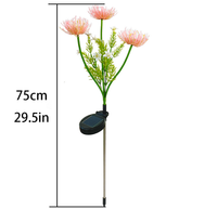 Lampe solaire à fleurs lumineuses simulées, étanche IP65, pour décoration extérieure de jardin, de Noël et de scènes festives