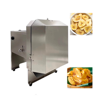 Automatische bananen snijmachine van roestvrij staal, hoog rendement bananenchipsmachines voor fabrieksgebruik