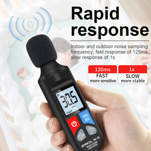 Industrial Digital <strong>Sound</strong> <strong>Level</strong> Meter with <strong>Level</strong> Sensor 30-130dB Range 1.5dB/5dB Accuracy Portable <strong>Noise</strong> Meter - Product Image 2