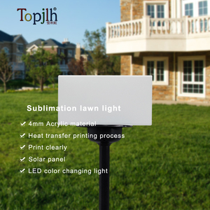 Lumière automatique à détection lumineuse lumière up énergie solaire acrylique <span class=keywords><strong>jardin</strong></span> pelouse lumière sublimation blanc mariage prairie décoration led signes - Product Image 2