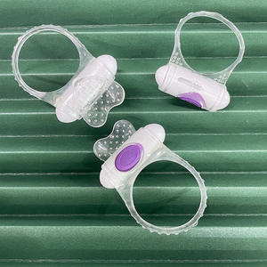 Herzförmiger Silikon-Penis ring für Männer Weiche Vibration Sexspielzeug Verzögerter männlicher Verbesserung sring - Product Image 1