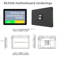Système de réservation intelligent pour salle de conférence avec plaque de porte électronique, reconnaissance faciale, lecture tactile de code QR et affichage de tri hospitalier