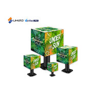 Écran LED Cube UHLED P2.5 pour l'extérieur et l'intérieur, écran publicitaire créatif à 4 et 5 faces, affichage de logo de marque