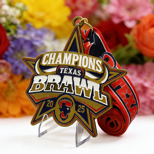 Medallas Deportivas Personalizadas de Metal con Cinta para Corredores de Maratón y Carreras de 5K - Product Image 1