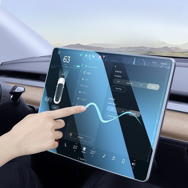 Tempered Glass Screen Protector for Tesla Model 3 Y  Centre Control Accessories Tesla HD Film Protection