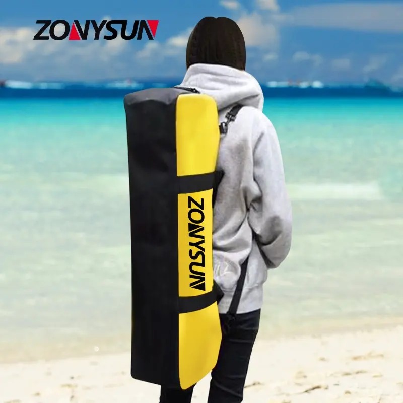 Su geçirmez Flipper sırt çantası serbest dalış kuru çanta Surfboard dalış Fin çanta uzun palet çantası