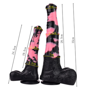 FAAK Silicone Fantasy Ejaculação <span class=keywords><strong>Dildo</strong></span> Tamanho M L 35cm de comprimento Squirting Cavalo Penis Com Sucker Spray Líquido Função Sex Toys - Product Image 6