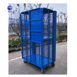 Construction en acier robuste Stockage sécurisé Mobile et facile à manœuvrer <span class=keywords><strong>Cage</strong></span> de sécurité roulante soudée - Product Image 4