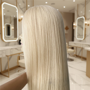 Topper de Cabello Europeo de Alta Calidad al por Mayor para Mujeres, Tamaño 5.5*6, Cubre Cabello Rubio 613 y Cabello Blanco, Topper Mono Fino - Product Image 2