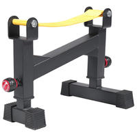 Supports de musculation robustes en acier, hauteur réglable, amortissement pour entraînement de force et exercices de powerlifting