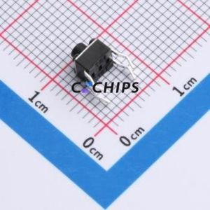 TS09-CBW1FH4.5 Tactile Switch Through hole-4P,4.5x4.5mm Switch Single Pole Single Throw Round Button 2.5N Through Hole - Product Image 2