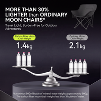 Chaise de camping pliante ultralégère en fibre de carbone, siège d'extérieur portable et léger, chaise pliante compacte OEM