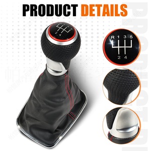 Levier de vitesses en cuir Volkswagen Golf 4 R32 5 vitesses Redline Design ergonomique - Product Image 2