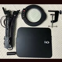 Light Color Modes 1200 Lumen Real Glass LED Lighted 10X 15X Desk Magnifier Lamp with Iron Base