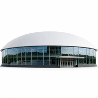 Structure d'exposition en ossature spatiale pour salons professionnels, congrès, arènes, événements en intérieur, auvent d'entrée vitré, revêtement, toit isolé