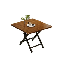 Table à manger pliable - Table ronde simple et conviviale à louer dans les maisons de location, table portable d'extérieur pour l'aménagement.