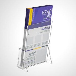 Bán Sỉ Kệ Trưng Bày Tờ Rơi Sách Nhỏ Văn Học Đặt Làm Giá Đỡ Tài Liệu Acrylic Trong Suốt - Product Image 3