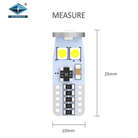 LED T10 W5w bombilla Led 06SMD 3030 12V Canbus coche matrícula luz tablero instrumento bombillas para accesorios de coche
