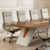 Table de conférence moderne en MDF de haute qualité pour hôtel, école, maison, bureau