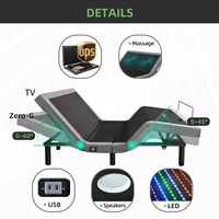 intelligenter verstellbarer elektrischer bettgestell mit massage und usb