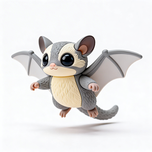 Figurine en PVC personnalisée : Modèle décoratif de dessin animé de la fauconneuse en position de glisse - Product Image 4