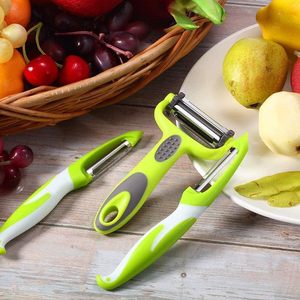 Produits de cuisine multifonctionnels 3 en 1 en acier inoxydable, éplucheur à double lame et éplucheur à légumes - Product Image 3