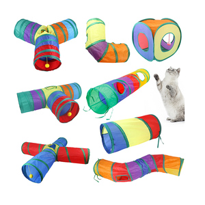 4 Way Oxford Indoor <span class=keywords><strong>Kitty</strong></span> Interaktives Spiel Verstecken und Suchen Faltbares Haustier Große Katzen spielzeug <span class=keywords><strong>Tunnel</strong></span> Tubes - Product Image 2