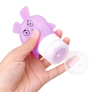Cartoon Items Rabbit Leakproof Baby Shampoo Lotion Empty Bottles Silicone Travel Container for Body <b>Wash</b> <b>Hand</b> Sanitizer Liquid - Product Image 2