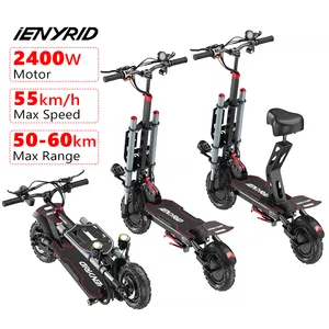 USA EU Warehouse !!! 2 wheel 11 inch 20ah iENYRID ES20 How much are Adults electric scooters 2400w escooter