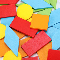 Bloques de Madera con Formas Geométricas para Niños, Rompecabezas Tangram con Tarjetas de Actividades, Juguete Educativo con Temática de Animales y Naturaleza, Edades 4-6