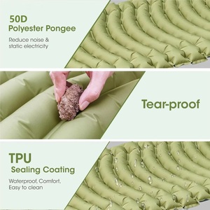 <span class=keywords><strong>Matelas</strong></span> Gonflable Automatique Pliable Portable en TPU Imperméable <span class=keywords><strong>de</strong></span> Haute Qualité 10 cm d'<span class=keywords><strong>Épais</strong></span>seur pour Toutes Saisons <span class=keywords><strong>Plage</strong></span> Randonnée - Product Image 3