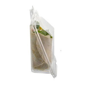 Marca confiable de Taiwán, embalaje transparente sin etiquetas a prueba de manipulaciones para alimentos, sándwich Burrito Grab-N-Go sostenible reciclable - Product Image 5