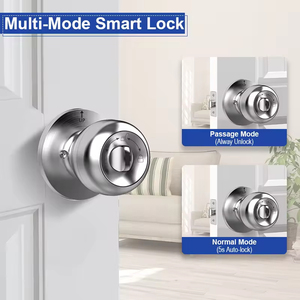 Kasman harga sumber kunci tombol pintar pengunci pintu manufaktur Tiongkok Ttlock Smartlock dengan baterai Lithium - Product Image 4