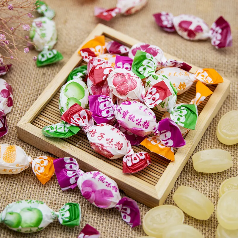 Bonbons durs aux fruits à prix d'usine, sucettes bonbons aux fruits à l'ancienne