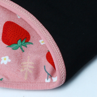 Vente en gros de tampons hygiéniques roses imprimés fruits pour adolescentes culotte menstruelle menstruelle jeune
