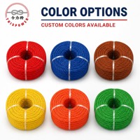 Corde en polypropylène torsadée à 3 brins JINLI 12 mm, corde d'amarrage marine haute résistance pour bateau, ligne d'amarrage de quai, ligne de quai flottant