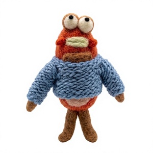 Handmade Eco-Friendly Traditional Wool Knitted Cartoon Insect Doll Wall Hanging <b>Christmas</b> Decoration Small Indoor <b>Ornament</b> - Product Image 2